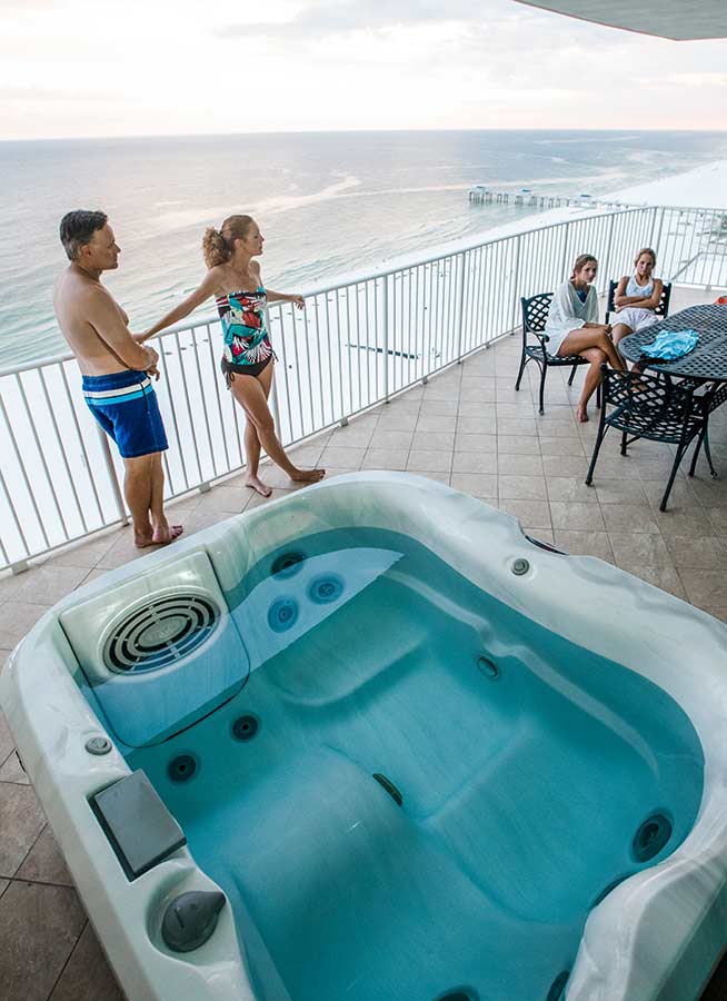 Balcony Hot Tubs at Turquoise Place